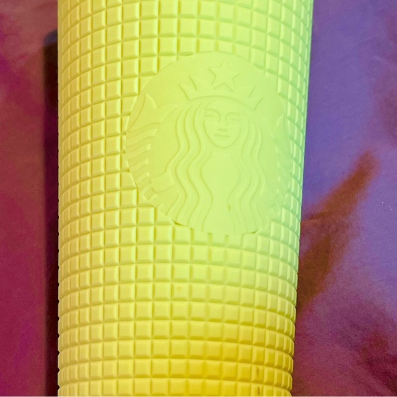 NWT• Electric Green Starbucks double-walled cold cup with straw - Picture 2 of 4